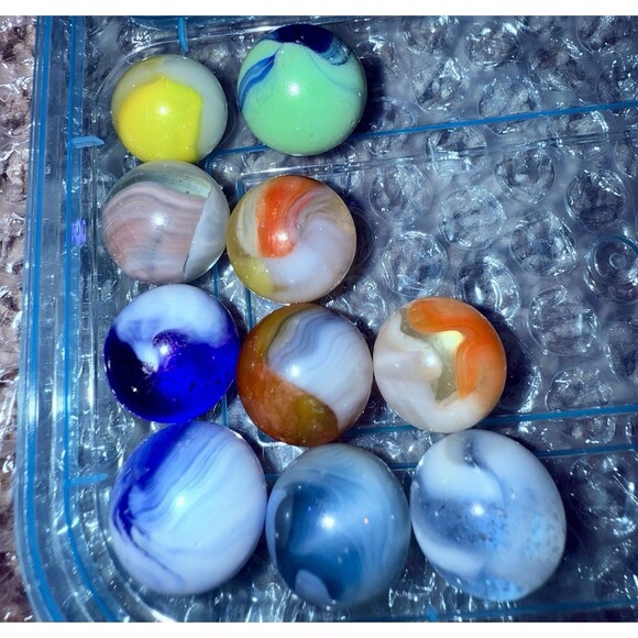 VTG. Master Made Sunbursts Marble Lot Of 37, Rare Collection - Picture 6 of 16